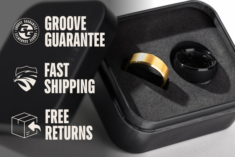 Groove Ring® Tungsten - Platinum